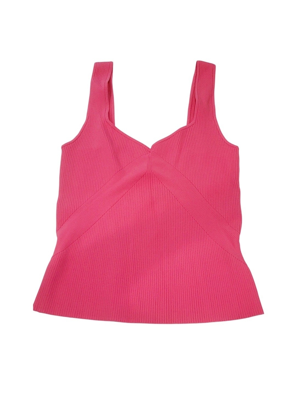 NEW WITH TAGS! Rag & Bone Asher Ribbed-Knit Tank in Magenta – Size XL